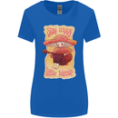 Stay Trippy Little Hippy Magic Mushroom LSD Womens Wider Cut T-Shirt Royal Blue