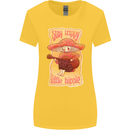 Stay Trippy Little Hippy Magic Mushroom LSD Womens Wider Cut T-Shirt Yellow