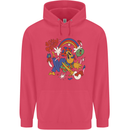 Stay Trippy Magic Mushrooms LSD Childrens Kids Hoodie Heliconia