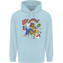 Stay Trippy Magic Mushrooms LSD Childrens Kids Hoodie Light Blue