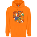 Stay Trippy Magic Mushrooms LSD Childrens Kids Hoodie Orange