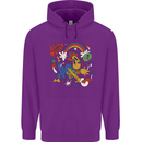 Stay Trippy Magic Mushrooms LSD Childrens Kids Hoodie Purple