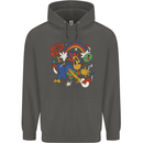 Stay Trippy Magic Mushrooms LSD Childrens Kids Hoodie Storm Grey
