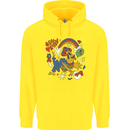 Stay Trippy Magic Mushrooms LSD Childrens Kids Hoodie Yellow