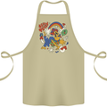 Stay Trippy Magic Mushrooms LSD Cotton Apron 100% Organic Khaki