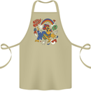 Stay Trippy Magic Mushrooms LSD Cotton Apron 100% Organic Khaki
