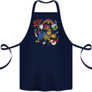 Stay Trippy Magic Mushrooms LSD Cotton Apron 100% Organic Navy Blue