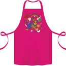 Stay Trippy Magic Mushrooms LSD Cotton Apron 100% Organic Pink