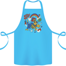 Stay Trippy Magic Mushrooms LSD Cotton Apron 100% Organic Turquoise