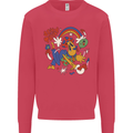 Stay Trippy Magic Mushrooms LSD Kids Sweatshirt Jumper Heliconia