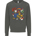 Stay Trippy Magic Mushrooms LSD Kids Sweatshirt Jumper Storm Grey