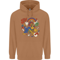 Stay Trippy Magic Mushrooms LSD Mens 80% Cotton Hoodie Caramel Latte