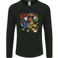 Stay Trippy Magic Mushrooms LSD Mens Long Sleeve T-Shirt Black