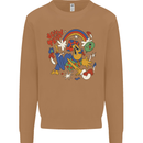 Stay Trippy Magic Mushrooms LSD Mens Sweatshirt Jumper Caramel Latte
