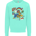 Stay Trippy Magic Mushrooms LSD Mens Sweatshirt Jumper Peppermint