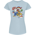 Stay Trippy Magic Mushrooms LSD Womens Petite Cut T-Shirt Light Blue