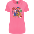 Stay Trippy Magic Mushrooms LSD Womens Wider Cut T-Shirt Azalea
