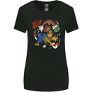 Stay Trippy Magic Mushrooms LSD Womens Wider Cut T-Shirt Black
