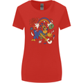 Stay Trippy Magic Mushrooms LSD Womens Wider Cut T-Shirt Red