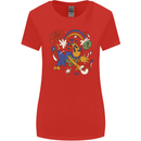 Stay Trippy Magic Mushrooms LSD Womens Wider Cut T-Shirt Red