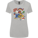 Stay Trippy Magic Mushrooms LSD Womens Wider Cut T-Shirt Sports Grey