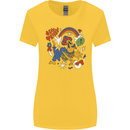 Stay Trippy Magic Mushrooms LSD Womens Wider Cut T-Shirt Yellow