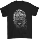 Stealthy Jaguar Wild Cats Lion Tiger Mens T-Shirt Cotton Gildan Black