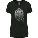 Stealthy Jaguar Wild Cats Lion Tiger Womens Wider Cut T-Shirt Black
