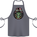 Steampunk Alien Cotton Apron 100% Organic Steel