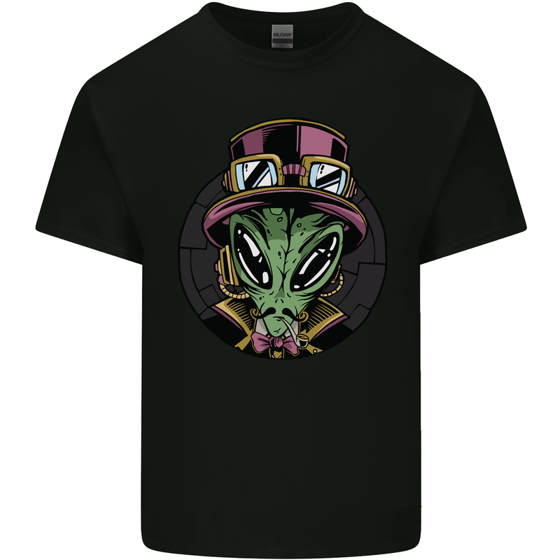 Steampunk Alien Kids T-Shirt Childrens Black