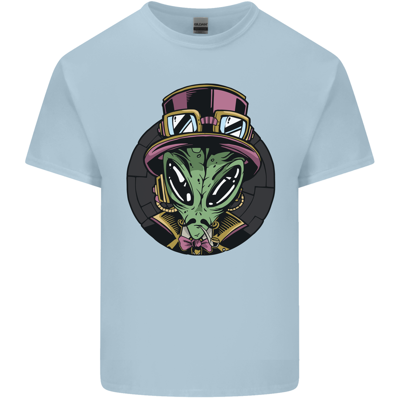 Steampunk Alien Kids T-Shirt Childrens Light Blue