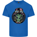 Steampunk Alien Kids T-Shirt Childrens Royal Blue