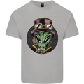 Steampunk Alien Kids T-Shirt Childrens Sports Grey