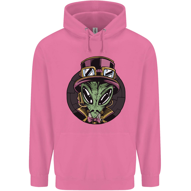 Steampunk Alien Mens 80% Cotton Hoodie Azelea