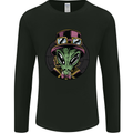 Steampunk Alien Mens Long Sleeve T-Shirt Black