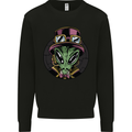 Steampunk Alien Mens Sweatshirt Jumper Black