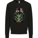 Steampunk Alien Mens Sweatshirt Jumper Black