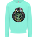 Steampunk Alien Mens Sweatshirt Jumper Peppermint