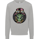 Steampunk Alien Mens Sweatshirt Jumper Sports Grey