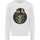 Steampunk Alien Mens Sweatshirt Jumper White