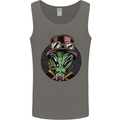 Steampunk Alien Mens Vest Tank Top Charcoal