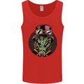 Steampunk Alien Mens Vest Tank Top Red