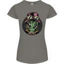 Steampunk Alien Womens Petite Cut T-Shirt Charcoal