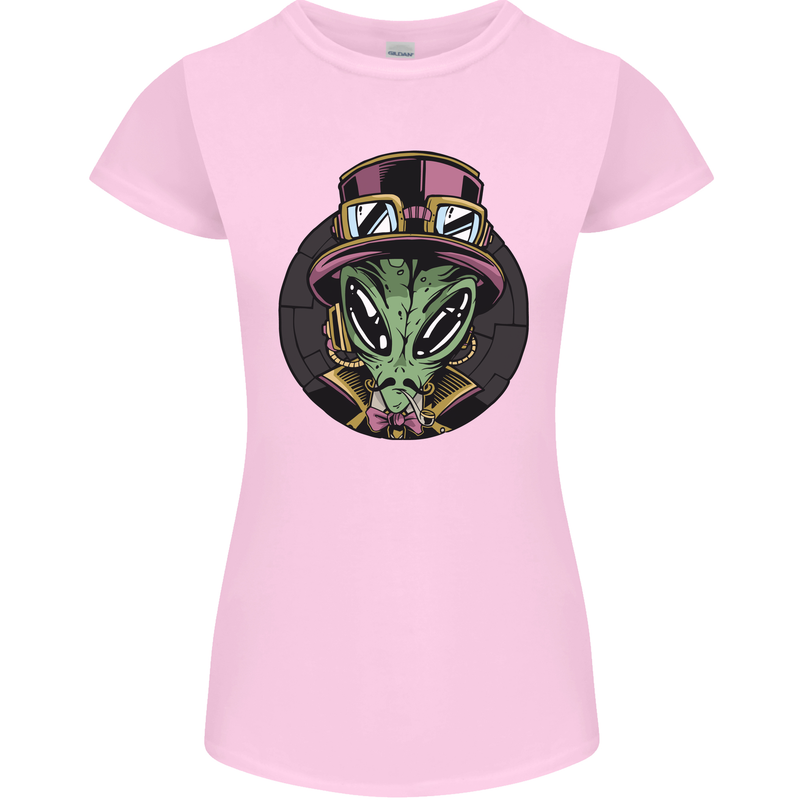 Steampunk Alien Womens Petite Cut T-Shirt Light Pink