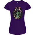 Steampunk Alien Womens Petite Cut T-Shirt Purple
