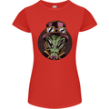 Steampunk Alien Womens Petite Cut T-Shirt Red