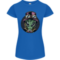 Steampunk Alien Womens Petite Cut T-Shirt Royal Blue
