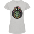 Steampunk Alien Womens Petite Cut T-Shirt Sports Grey