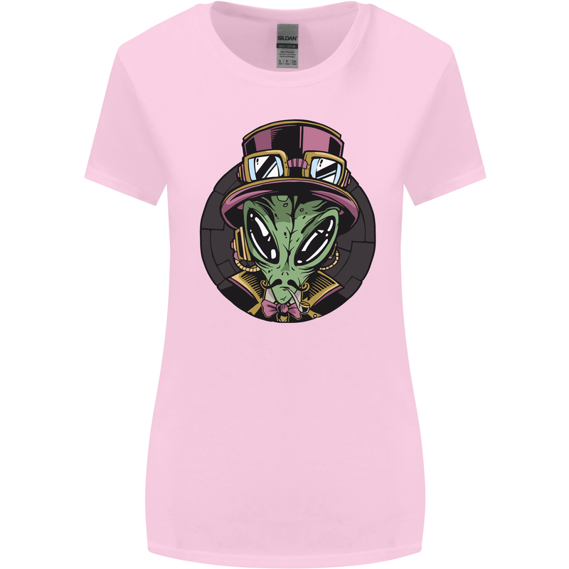 Steampunk Alien Womens Wider Cut T-Shirt Light Pink