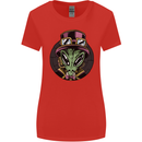 Steampunk Alien Womens Wider Cut T-Shirt Red